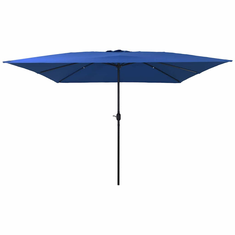 Chargez l'image dans la visionneuse de la galerie, Vidaxl tuinparasol azurblauw 295 x 295 x 245 cm polyester en staal
