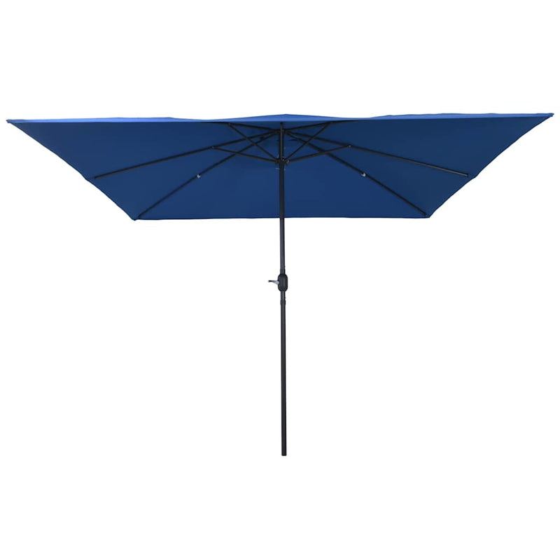 Chargez l'image dans la visionneuse de la galerie, Vidaxl tuinparasol azurblauw 295 x 295 x 245 cm polyester en staal
