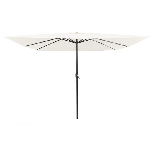 Vidaxl tuinparasol zand 295 x 295 x 245 cm polyester en staal