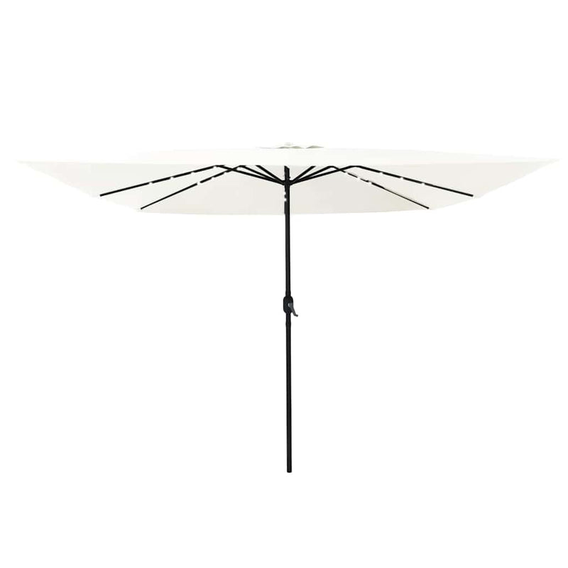 ギャラリービューアに画像をロードする, Vidaxl tuinparasol zand 295 x 295 x 245 cm polyester en staal
