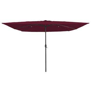 Vidaxl tuinparasol bordeaux rood 295 x 295 x 245 cm polyester en staal