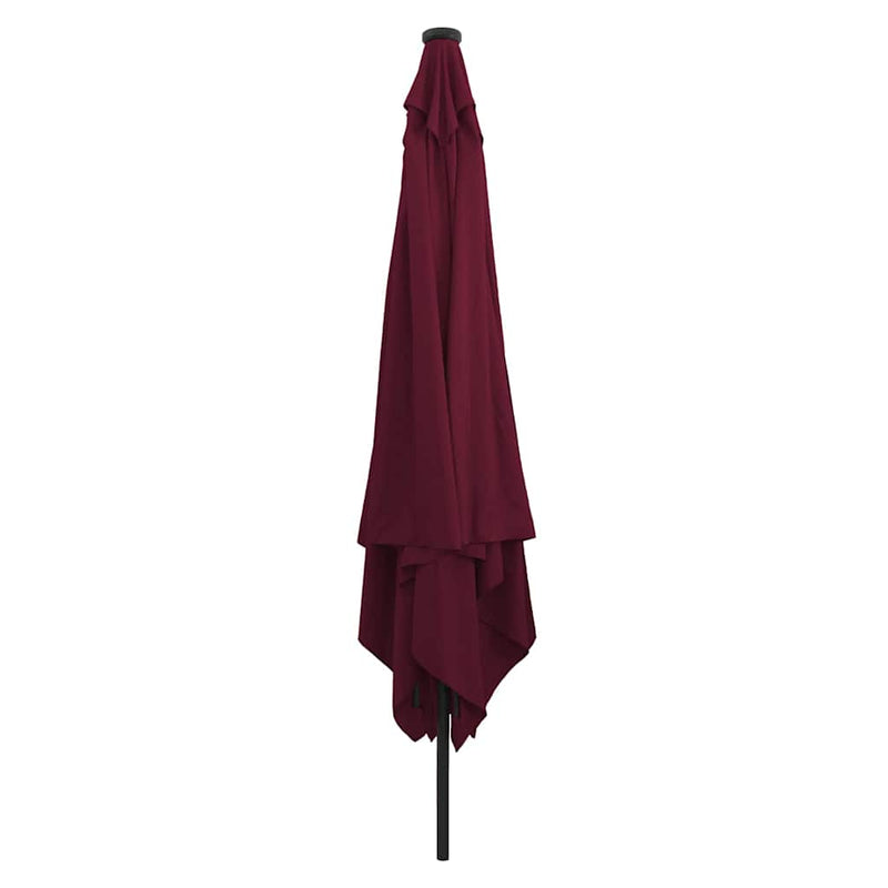 Chargez l'image dans la visionneuse de la galerie, Vidaxl tuinparasol bordeaux rood 295 x 295 x 245 cm polyester en staal
