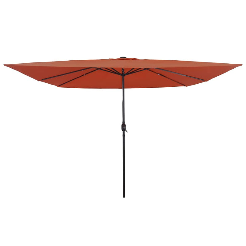 Chargez l'image dans la visionneuse de la galerie, Vidaxl tuinparasol terracotta 295 x 295 x 245 cm polyester en staal
