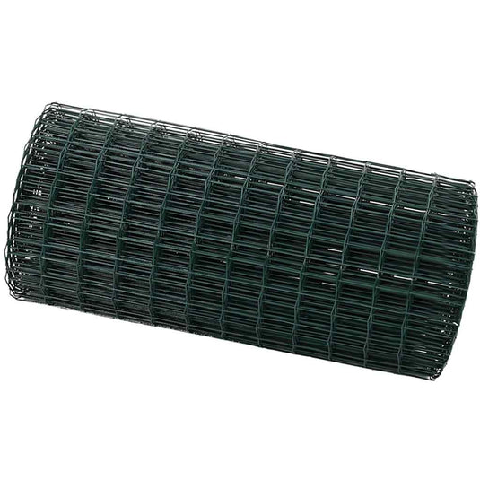 Vidaxl euro hek groen 0,6 x 10 m pvc-gecoat ijzer