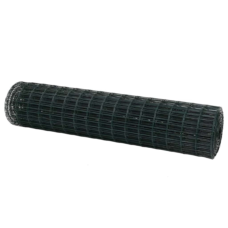 Chargez l'image dans la visionneuse de la galerie, Vidaxl euro hek groen 1,2 x 10 m pvc-gecoat ijzer
