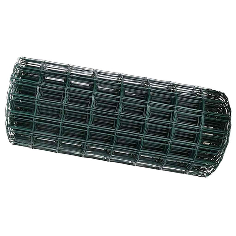 Afbeelding laden in galerijviewer, Vidaxl euro hek groen 0,4 x 10 m pvc-gecoat ijzer
