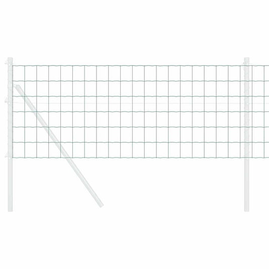 Vidaxl euro hek groen 0,4 x 10 m pvc-gecoat ijzer