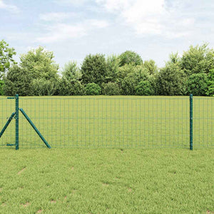 Vidaxl euro hek groen 0,4 x 25 m pvc-gecoat ijzer
