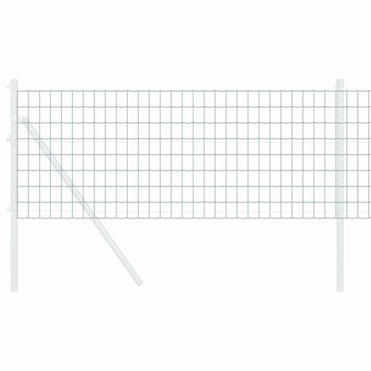 Vidaxl euro hek groen 0,8 x 25 m pvc-gecoat ijzer