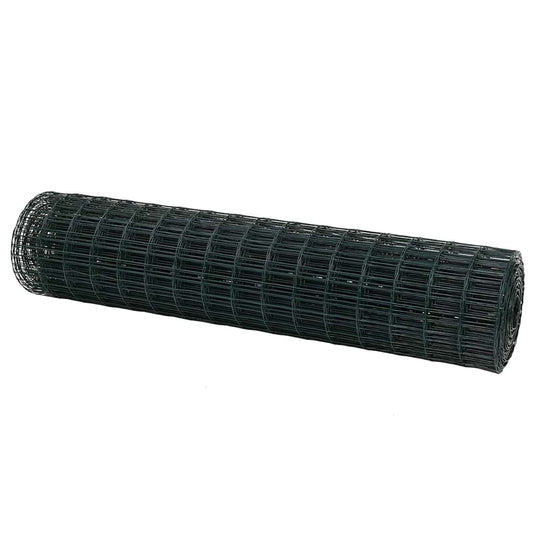 Vidaxl euro hek groen 1 x 25m pvc-gecoat ijzer