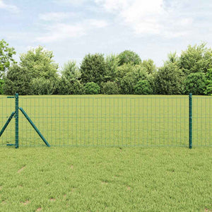Vidaxl euro hek groen 0,4 x 25 m pvc-gecoat ijzer