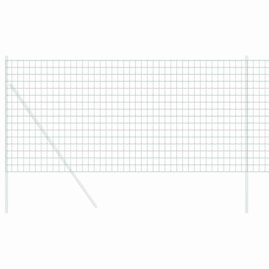 Vidaxl euro hek groen 0,4 x 50 m pvc-gecoat ijzer