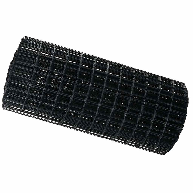 Afbeelding laden in galerijviewer, Vidaxl euro hek grijs 0,6 x 10 m pvc-gecoat ijzer
