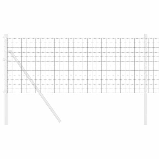 Vidaxl euro hek grijs 0,6 x 10 m pvc-gecoat ijzer