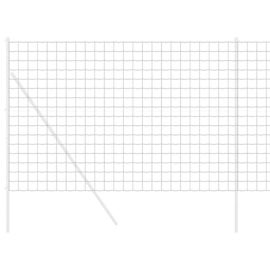 Vidaxl euro hek grijs 1,6 x 10 m pvc-gecoat ijzer