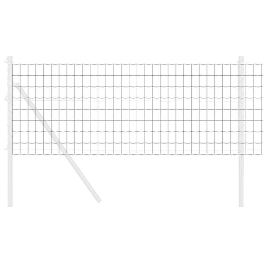 Vidaxl euro hek grijs 0.4 x 25 m pvc-gecoat ijzer