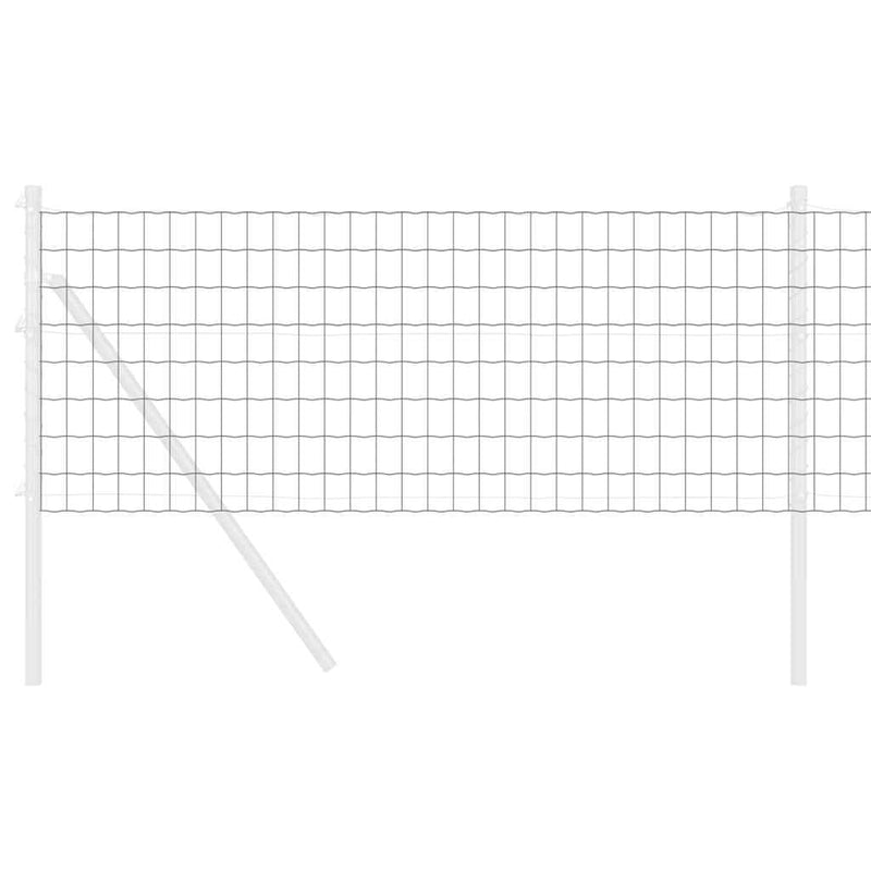 Chargez l'image dans la visionneuse de la galerie, Vidaxl euro hek grijs 0.6 x 25 m pvc-gecoat ijzer
