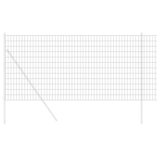 Vidaxl euro hek grijs 1 x 25 m pvc-gecoat ijzer