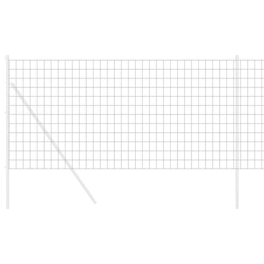 Vidaxl euro hek grijs 1 x 25 m pvc-gecoat ijzer
