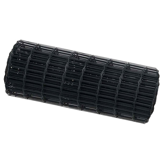 Vidaxl euro hek grijs 0.6 x 25 m pvc-gecoat ijzer