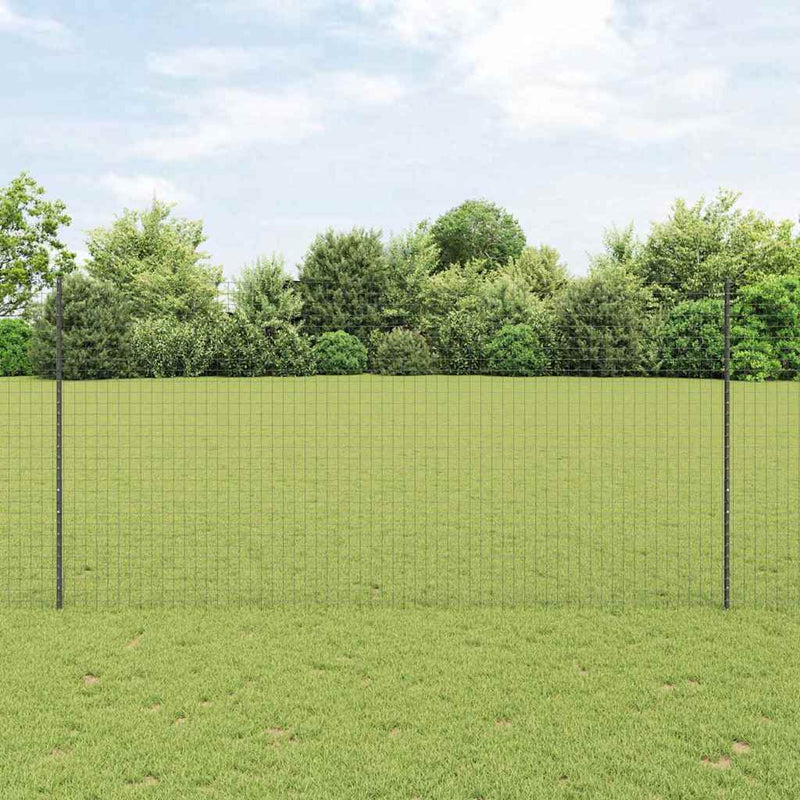 ギャラリービューアに画像をロードする, Vidaxl afrasteringspaal 22 pcs grijs 200 cm staal
