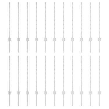 Vidaxl afrasteringspaal 22 pcs zilver 120 cm staal