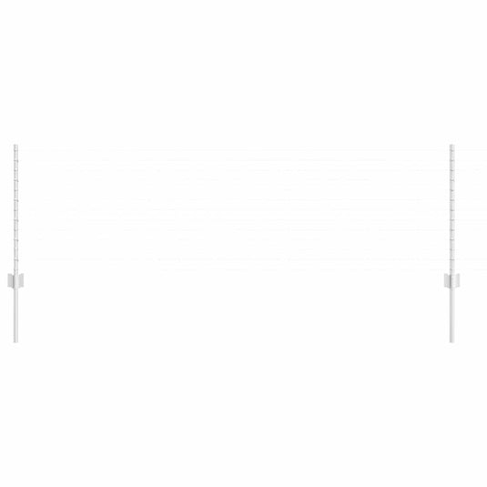 Vidaxl afrasteringspaal 22 pcs zilver 120 cm staal