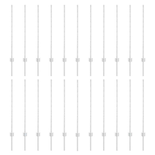 Vidaxl afrasteringspaal 22 pcs zilver 140 cm staal