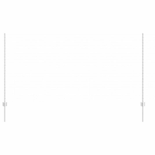 Vidaxl afrasteringspaal 22 pcs zilver 180 cm staal