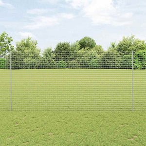 Vidaxl afrasteringspaal 22 pcs zilver 200 cm staal