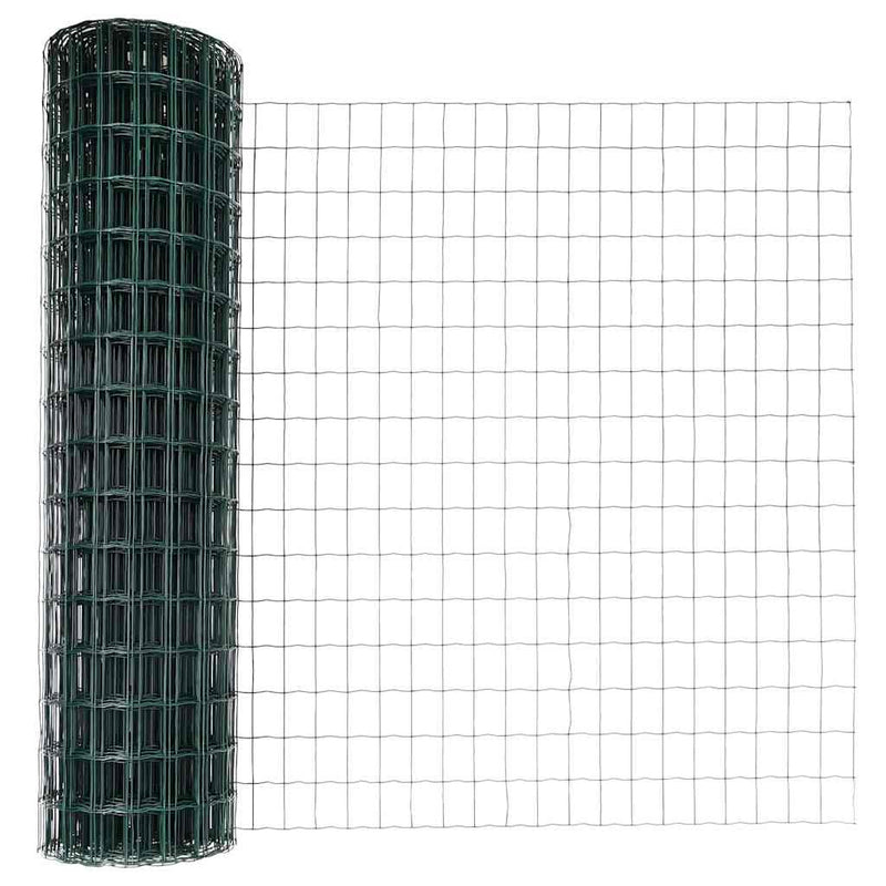 Chargez l'image dans la visionneuse de la galerie, Vidaxl hek met paal groen 1,4 x 10 m staal en pvc
