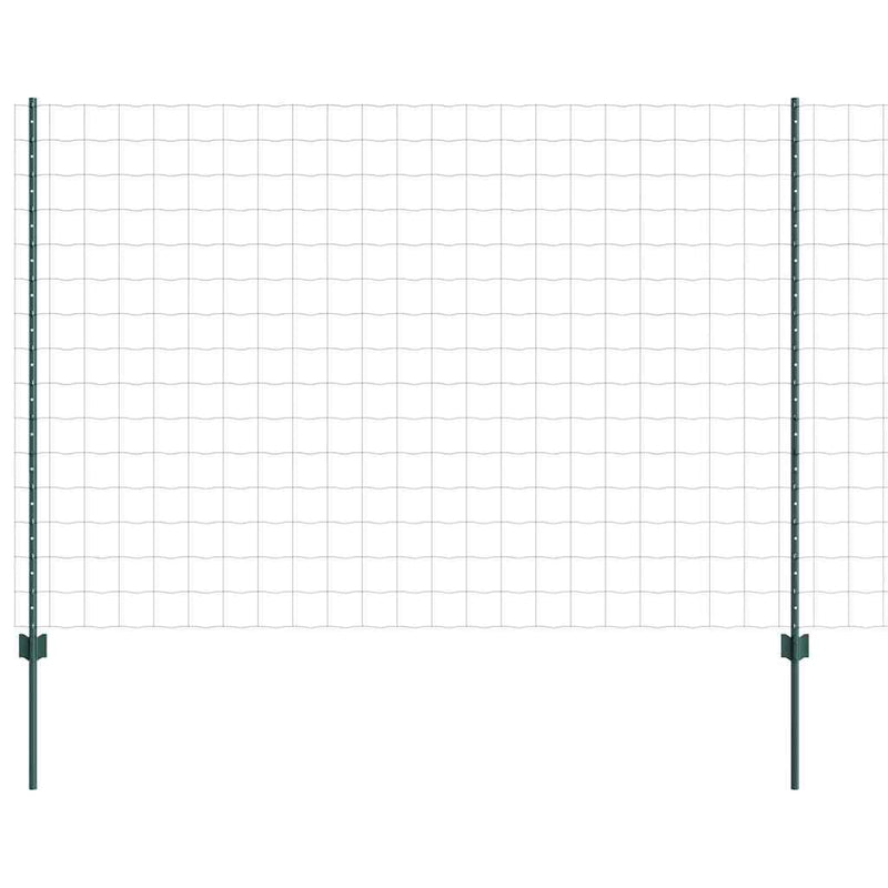 Chargez l'image dans la visionneuse de la galerie, Vidaxl hek met paal groen 1,6 x 10 m staal en pvc
