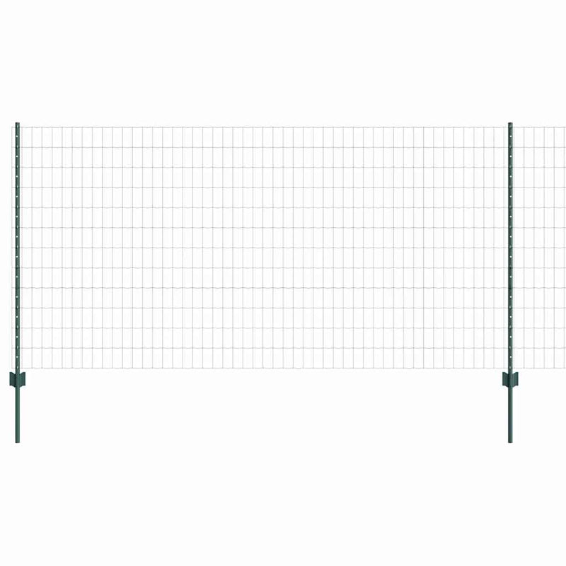 ギャラリービューアに画像をロードする, Vidaxl hek met paal groen 1,2 x 25 m staal en pvc

