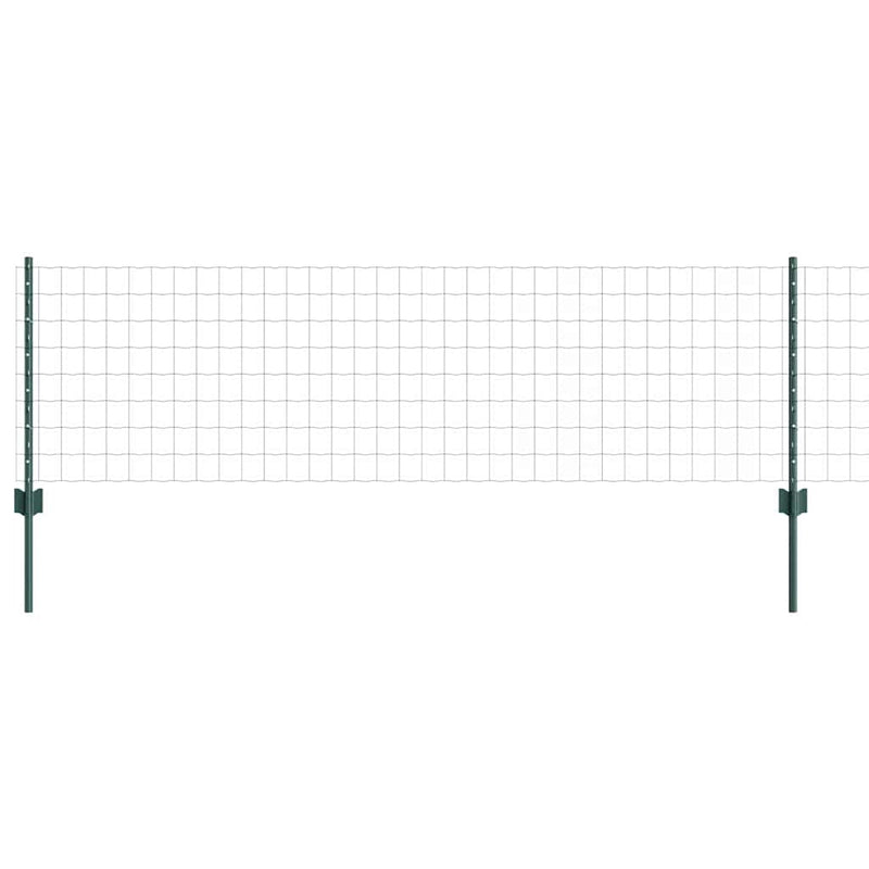 ギャラリービューアに画像をロードする, Vidaxl hek met paal groen 0,6 x 10 m staal en pvc
