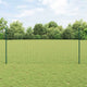 Vidaxl hek met paal groen 1,2 x 10 m staal