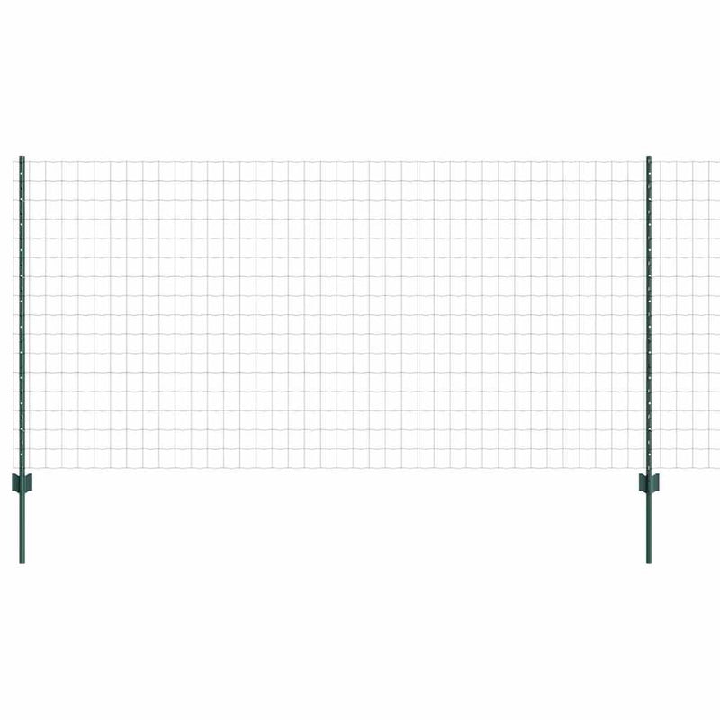 ギャラリービューアに画像をロードする, Vidaxl hek met paal groen 1,2 x 25 m staal
