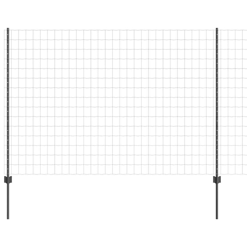Chargez l'image dans la visionneuse de la galerie, Vidaxl hek met paal grijs 1,6 x 10 m staal en pvc
