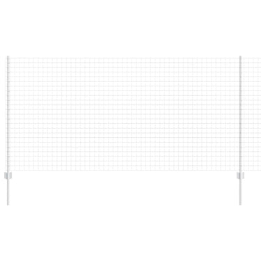 Vidaxl hek met paal zilver 1,2 x 10 m staal