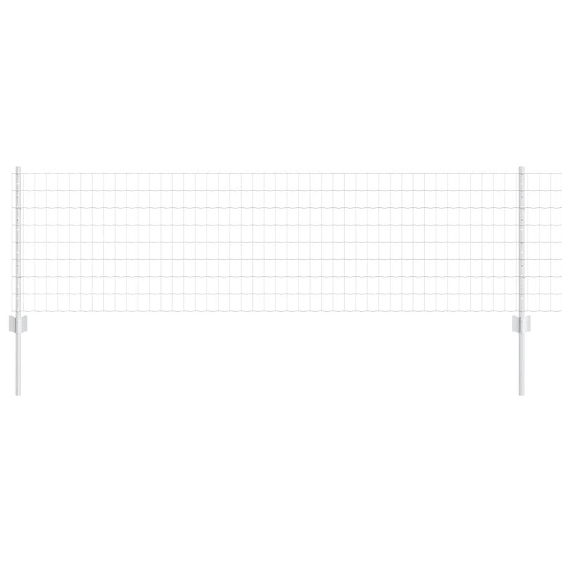 ギャラリービューアに画像をロードする, Vidaxl hek met paal zilver 0,6 x 10 m staal
