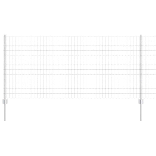 Vidaxl hek met paal zilver 1 x 10 m staal