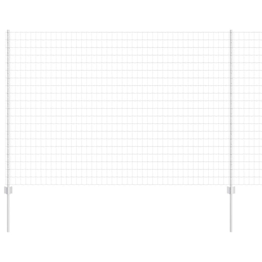 Vidaxl hek met paal zilver 1,6 x 10 m staal