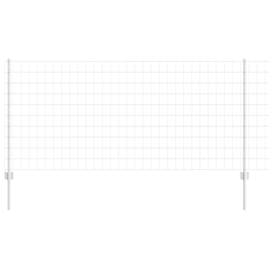 Vidaxl hek met paal zilver 1 x 10 m staal