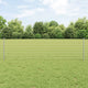 Vidaxl hek met paal zilver 0,6 x 25 m staal