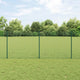 Vidaxl hek met paal groen 1 x 10 m staal en pvc