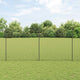 Vidaxl hek met paal grijs 1,5 x 10 m staal en pvc