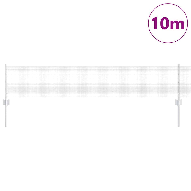 Afbeelding laden in galerijviewer, Vidaxl hek met paal zilver 0,4 x 10 m staal
