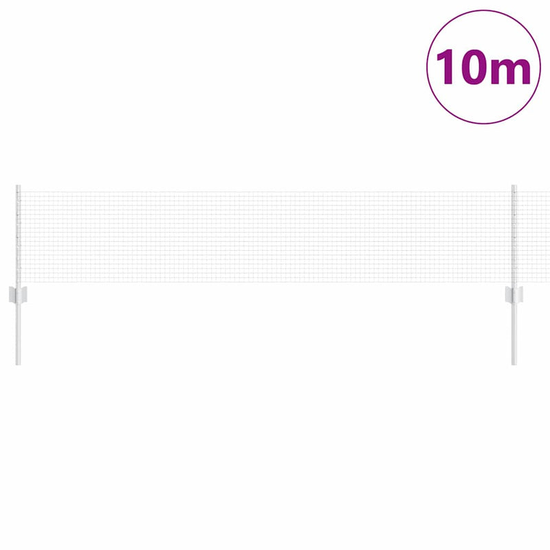 Afbeelding laden in galerijviewer, Vidaxl hek met paal zilver 0,4 x 10 m staal
