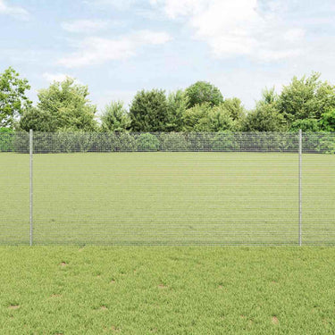 Vidaxl hek met paal zilver 1 x 10 m staal