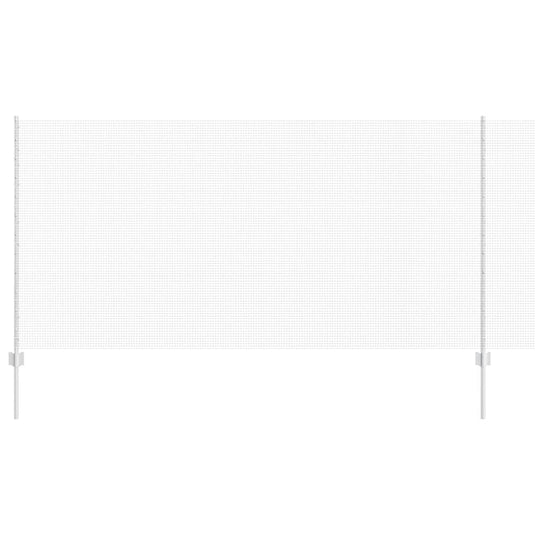 Vidaxl hek met paal zilver 1,2 x 10 m staal