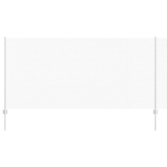 Vidaxl hek met paal zilver 1,2 x 10 m staal